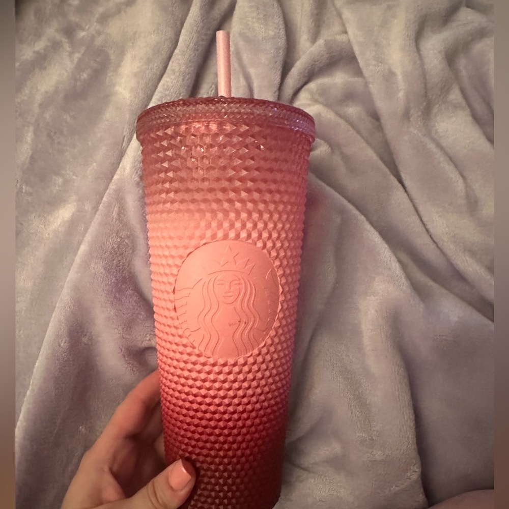 Pink ombré Starbucks tumbler